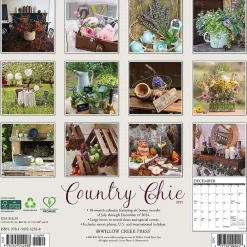 2025 Calendars|Willow Creek 2025 Country Chic 12" x 12" Monthly Wall Calendar (42588)