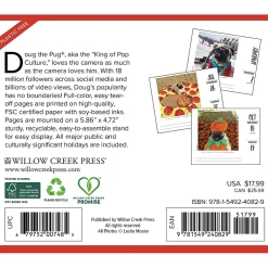 2025 Calendars|Willow Creek 2025 Doug the Pug 6" x 5.5" Day-to-Day Calendar (40829)