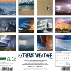 2025 Calendars|Willow Creek 2025 Extreme Weather 12" x 12" Monthly Wall Calendar (42854)