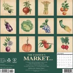 2025 Calendars|Willow Creek 2025 Farmers Market 12" x 12" Monthly Wall Calendar (46388)