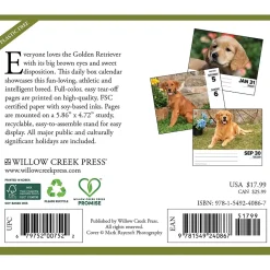 2025 Calendars|Willow Creek 2025 Goldens 6" x 5.5" Day-to-Day Calendar (40867)