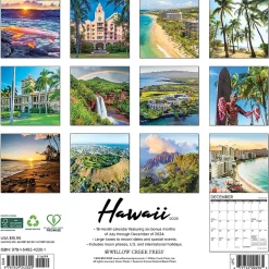 2025 Calendars|Willow Creek 2025 Hawaii 12" x 12" Monthly Wall Calendar (43301)