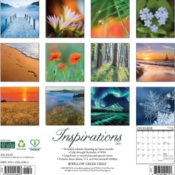 2025 Calendars|Willow Creek 2025 Inspirations 12" x 12" Monthly Wall Calendar (43493)