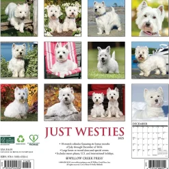 2025 Calendars|Willow Creek 2025 Just Westies 12" x 12" Yearly Wall Calendar (45336)