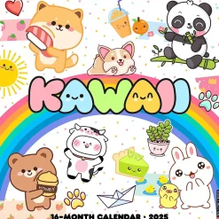 2025 Calendars|Willow Creek 2025 Kawaii 12" x 12" Monthly Wall Calendar (43608)