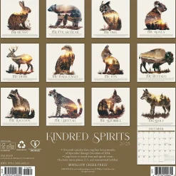 2025 Calendars|Willow Creek 2025 Kindred Spirits 12" x 12" Monthly Wall Calendar (48320)