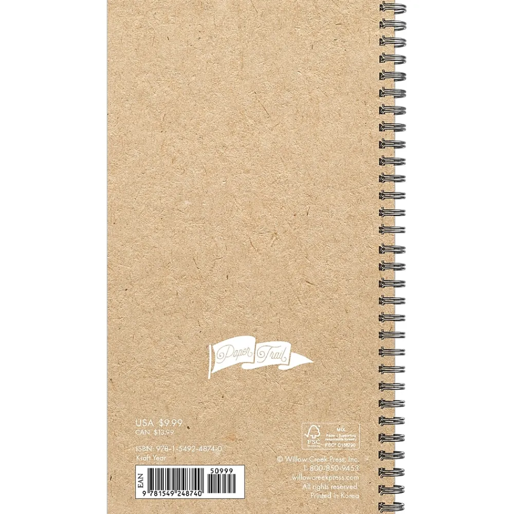 2025 Planners|Willow Creek 2025 Kraft Year 3.5" x 6.5" Weekly Planner Cover (48740)