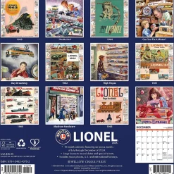 2025 Calendars|Willow Creek 2025 Lionel 12" x 12" Monthly Wall Calendar (43752)