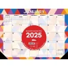 2025 Calendars|Willow Creek 2025 Modern Geomtric 17" x 12" Monthly Desk Pad Calendar (47828)