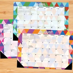 2025 Calendars|Willow Creek 2025 Modern Geomtric 17" x 12" Monthly Desk Pad Calendar (47828)