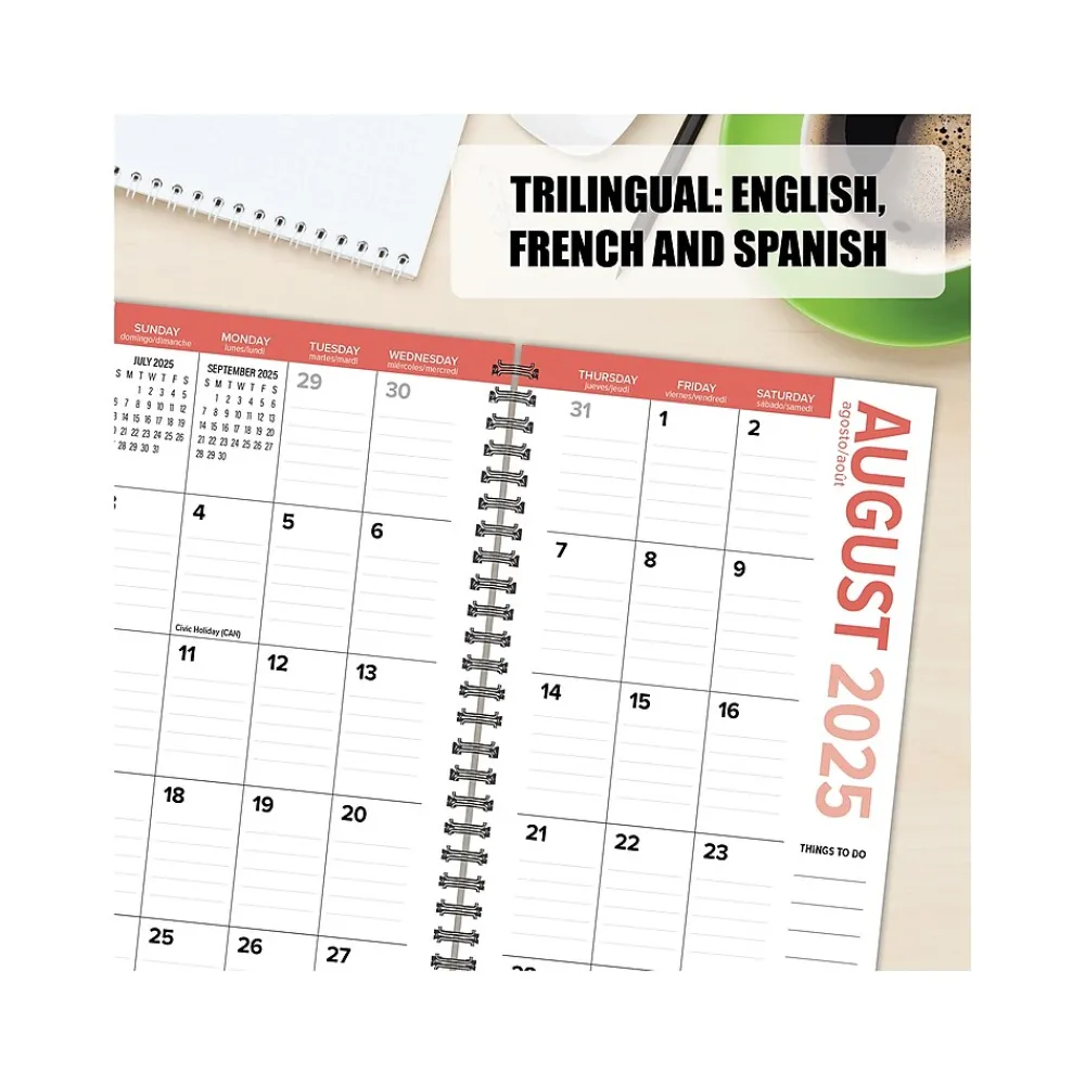 2025 Planners|Willow Creek 2025 Modern Stripe 3.5" x 6.5" Weekly & Monthly Planner, Paper Cover, Multicolor (48542X)