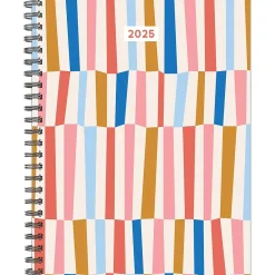 2025 Planners|Willow Creek 2025 Modern Stripe 6.5" x 8.5" Weekly & Monthly Planner (48573)