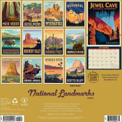 2025 Calendars|Willow Creek 2025 National Landmarks 12" x 12" Monthly Wall Calendar (44117)