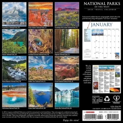 2025 Calendars|Willow Creek 2025 National Parks of the West 12" x 12" Monthly Wall Calendar (44148)