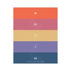 Academic Planners|Willow Creek 2024-2026 One-Step Stripe 7.5" x 9.5" Academic Monthly Planner, Paper Cover, Multicolor (47637)