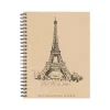 Academic Planners|Willow Creek 2024-2025 Paris 8.5" x 11" Academic Weekly & Monthly Planner, Paper Cover, Kraft/Black (47583)
