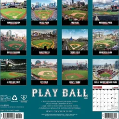 2025 Calendars|Willow Creek 2025 Play Ball 12" x 12" Monthly Wall Calendar (44483)