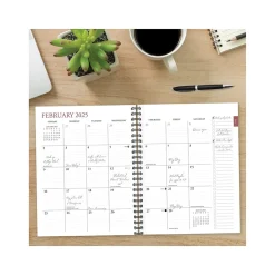 Academic Planners|Willow Creek 2024-2025 Plum Abstract 8.5" x 11" Academic Weekly & Monthly Planner, Paper Cover, Multicolor (47606)