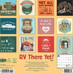 2025 Calendars|Willow Creek 2025 RV There Yet? Camping Art 12" x 12" Monthly Wall Calendar (44711)