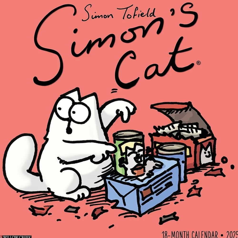 2025 Calendars|Willow Creek 2025 Simon's Cat 12" x 12" Monthly Wall Calendar (44919)