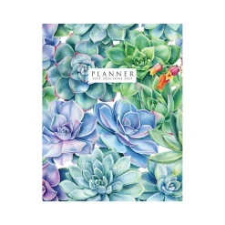 Academic Planners|Willow Creek 2024-2025 Succulents 7.5" x 9.5" Academic Monthly Planner, Paper Cover, Multicolor (47644)