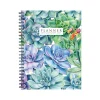Academic Planners|Willow Creek 2024-2025 Succulents 6.5" x 8.5" Academic Weekly & Monthly Planner, Paper Cover, Multicolor (47477)
