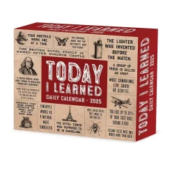2025 Calendars|Willow Creek 2025 Today I Learned - Facts and Daily Trivia 6" x 5.5" Day-to-Day Calendar (41055)