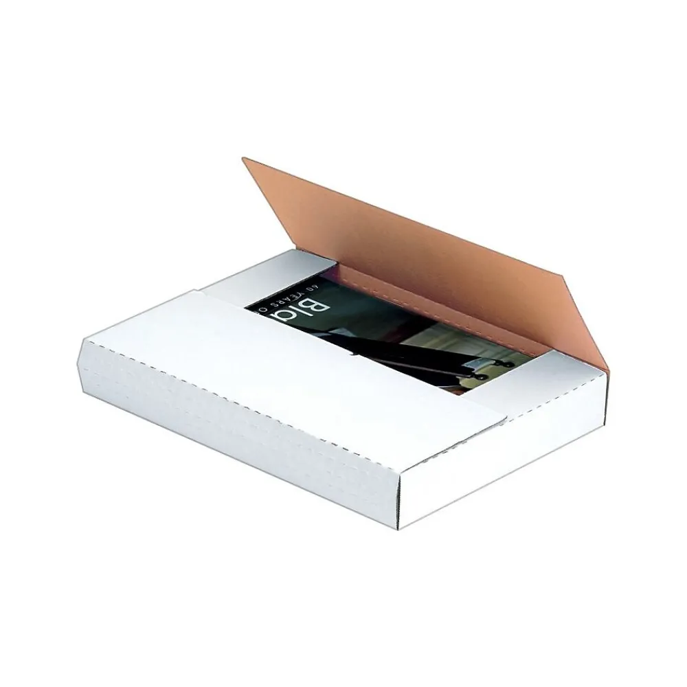 New SI Products 12 1/8"x 9 1/8" x 2" Easy-Fold Mailers, 50/Bundle (M2BK)