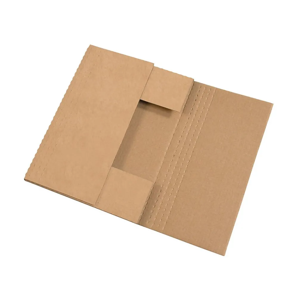 Online Unbranded 17.25" x 11 1/4" x 2" Easy-Fold Mailers, Kraft, 50/Bundle (M17112BFK)