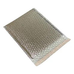 Clearance NORTECH LABS 6" x 11" Cool Foil Insulated Self-Sealing Bubble Mailer, Silver, 100/Box (MB6X11SS)