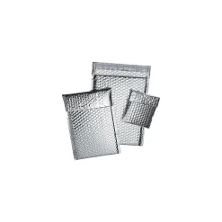 SI Products 8" x 11" Cool Shield Self-Sealing Bubble Mailer, 3/16", Silver, 100/Case (INM811)