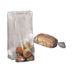 New SI Products 7.25" x 13.125" Gusseted Poly Bags, 1 Mil, Clear, 1000/Carton (8020)