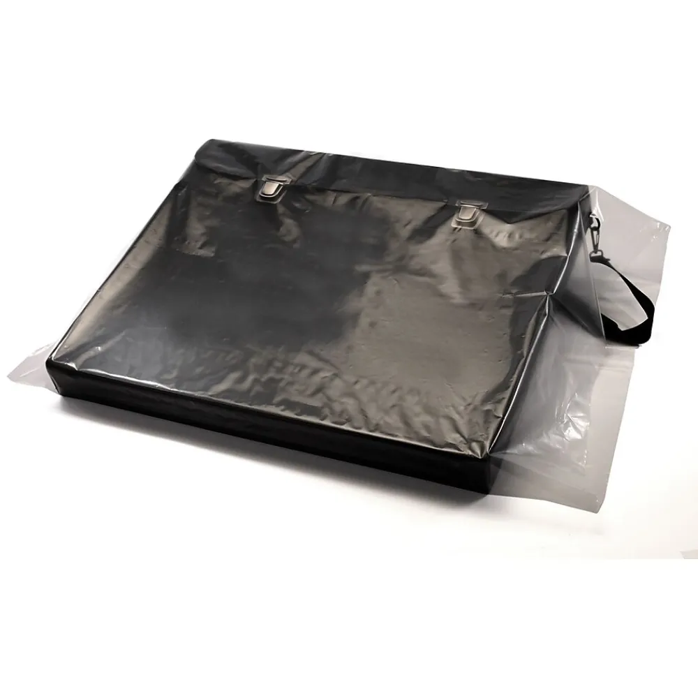 Clearance SI Products 26" x 30" Layflat Poly Bags, 4 Mil, Clear, 200/Carton (1288)