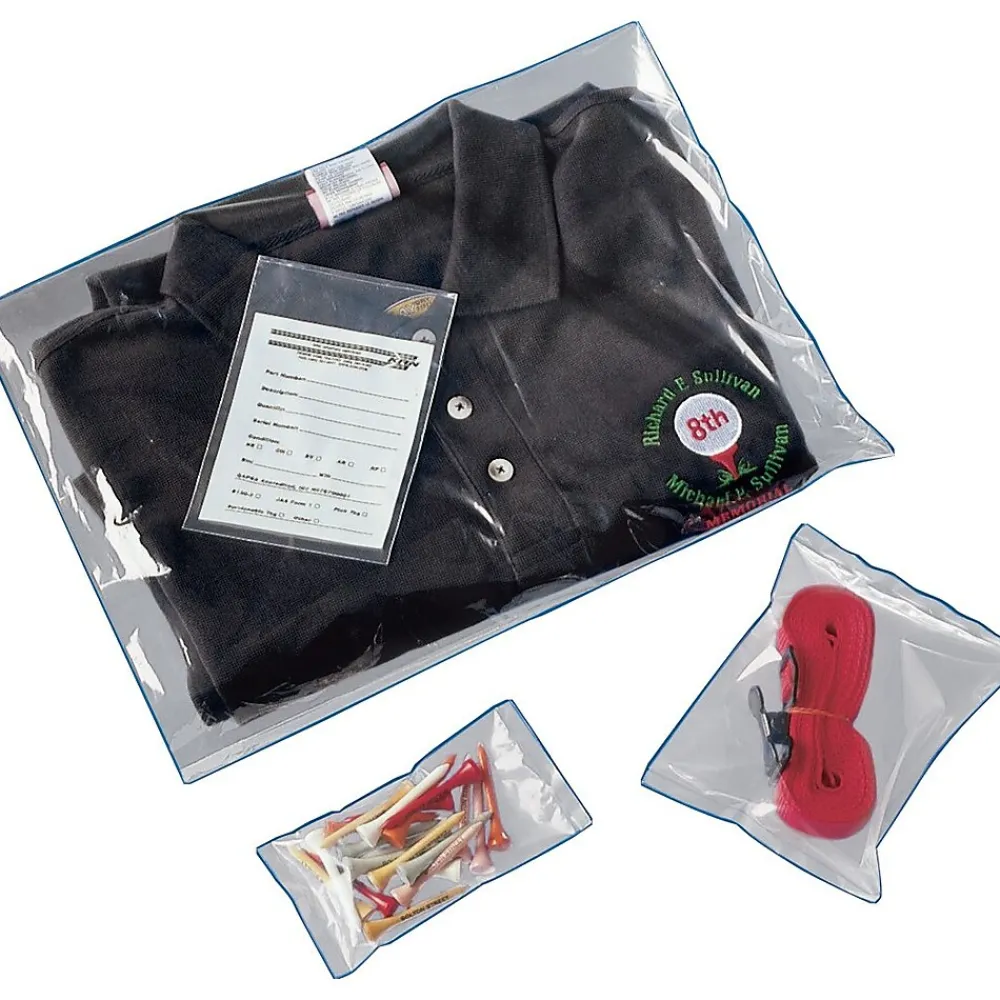 Outlet Unbranded 26" x 26" Layflat Poly Bags, 1 Mil, Clear, 1000/Carton (2443)