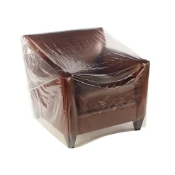 Clearance Laddawn 90" x 45" Layflat Poly Bags, Bags on a Roll, 3 Mil, Clear, 55/Roll (3214)