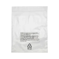 Outlet Laddawn 6" x 6" Lip & Tape Reclosable Suffocation Warning Poly Bags, 1.5 Mil, Clear, 1000/Carton (16200)