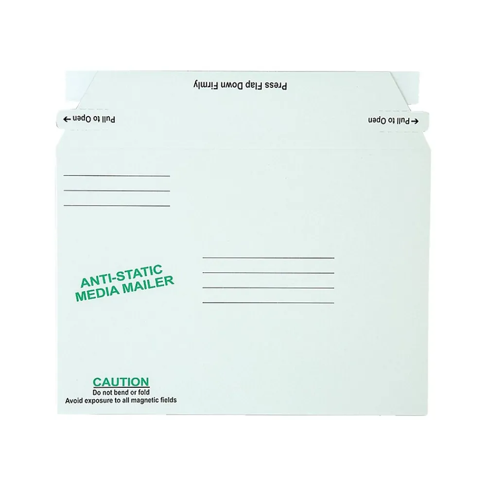 Discount Quality Park 6" x 8.63" Peel & Seal Fiberboard Mailers, CD/DVD, 25/Box (QUA64126)