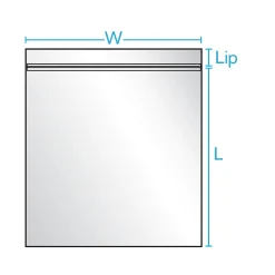 Outlet Laddawn 5" x 3" Reclosable Poly Bags, 3 Mil, Clear, 1000/Carton (3867A)