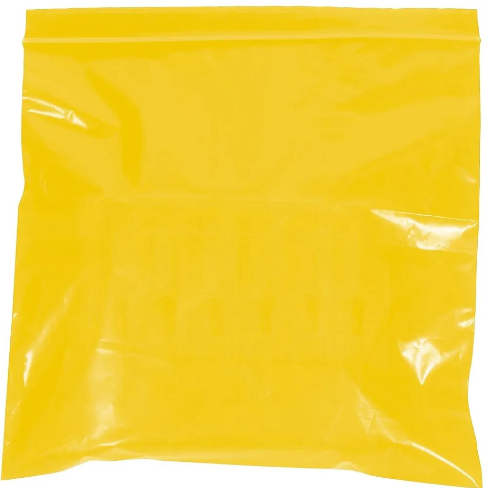 Unbranded 6" x 9" Reclosable Poly Bags, 2 Mil, Yellow, 1000/Carton (PB3615Y)