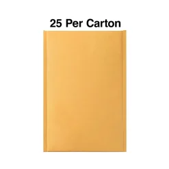 Online Staples 6.75" x 9" Self-Seal Bubble Mailer, #0, 25/Carton (ST56645B)