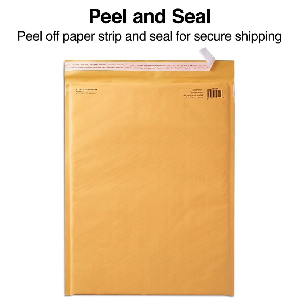Outlet Staples 15" x 19" Self-Sealing Bubble Mailer (56565)