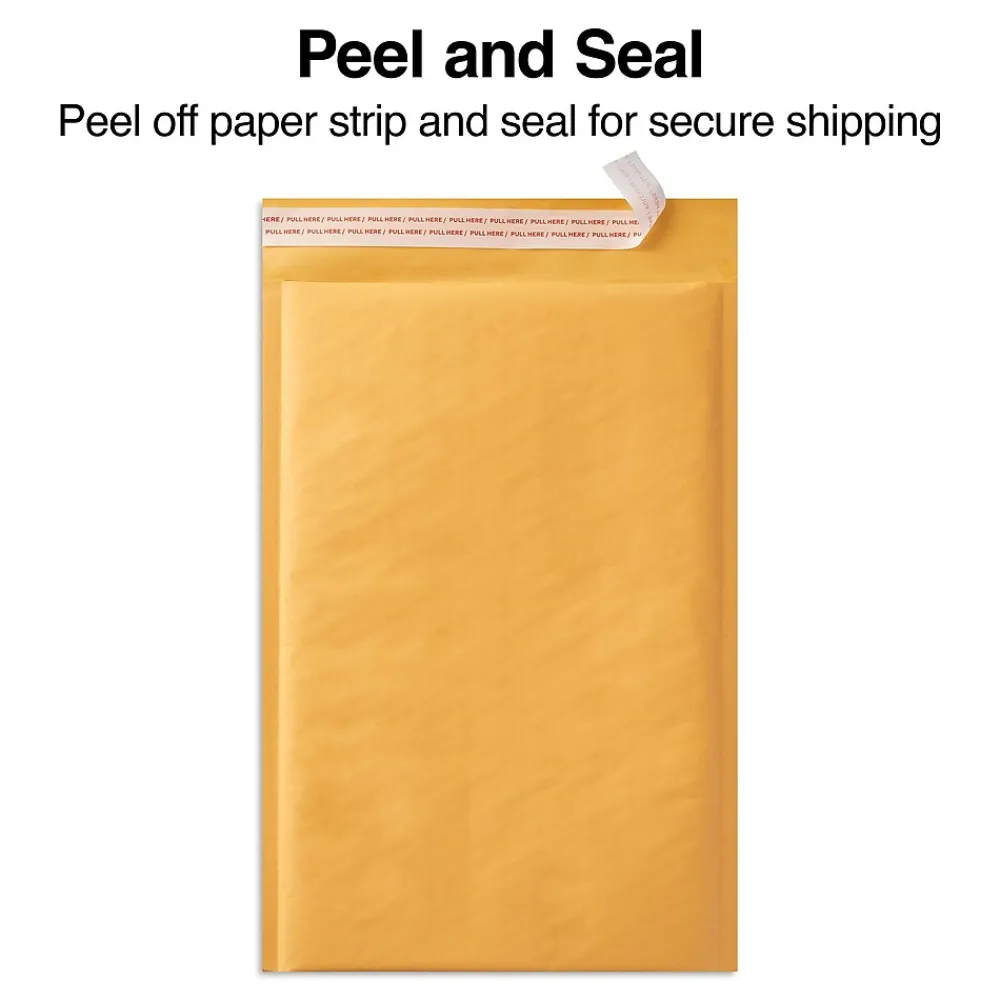 Discount Staples 10.25" x 13.5" Self-Sealing Bubble Mailer, #4, 25/Carton (ST56648B)