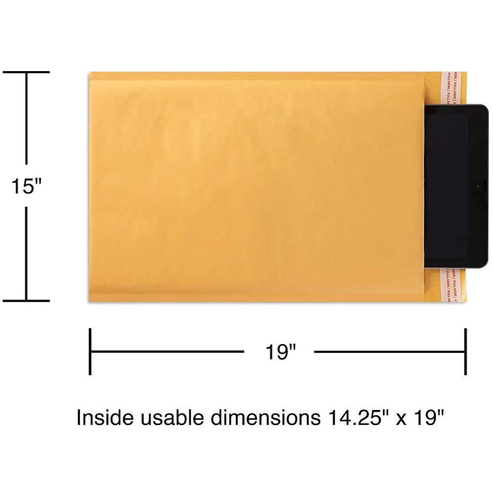 New Staples 15" x 19" Self-Sealing Bubble Mailer, #7, 25/Carton (ST56650B)