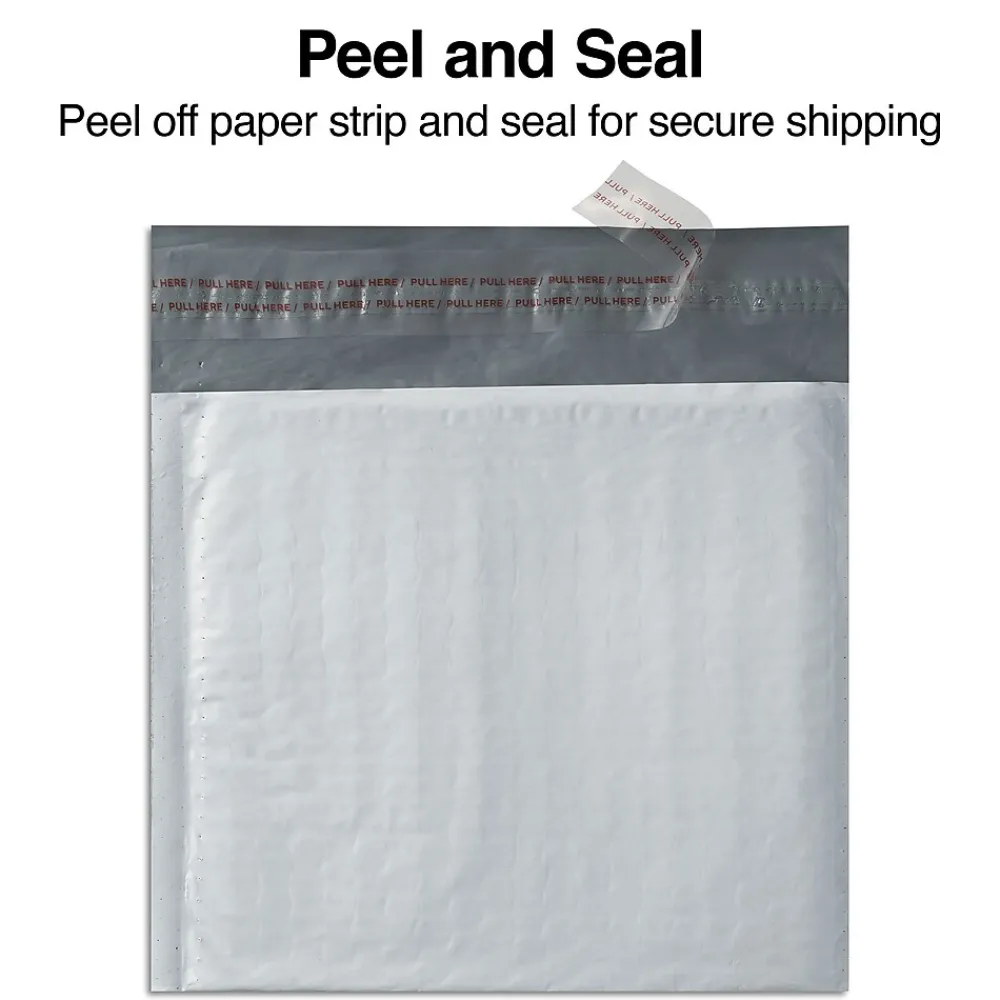 New Staples 7" x 8" Self-Sealing Bubble Mailer, CD/DVD, 25/Carton (ST56607B)