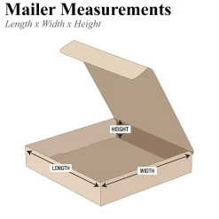 Best Partners Brand 8" x 6" x 2" Corrugated Mailers, 50/Bundle (M862K)