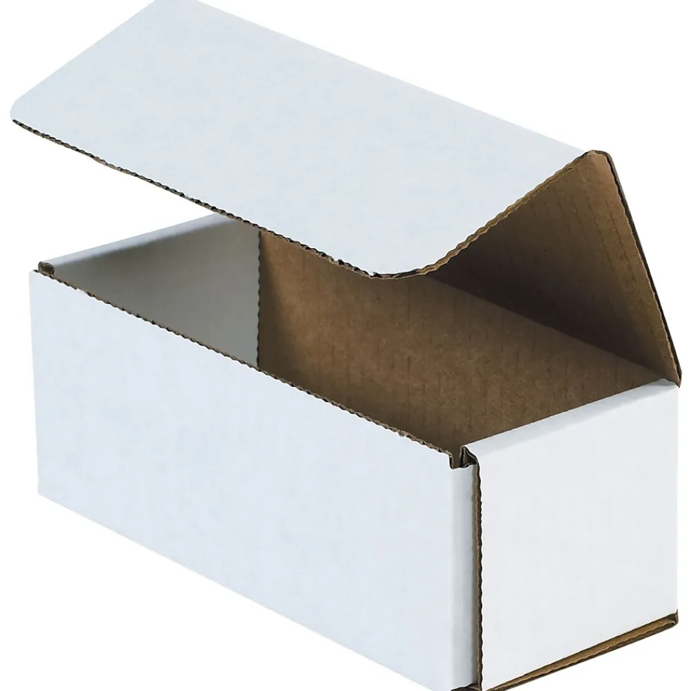 Sale SI Products 10" x 5" x 4" Crush-Proof Mailers, White, 50/Bundle (M1054)