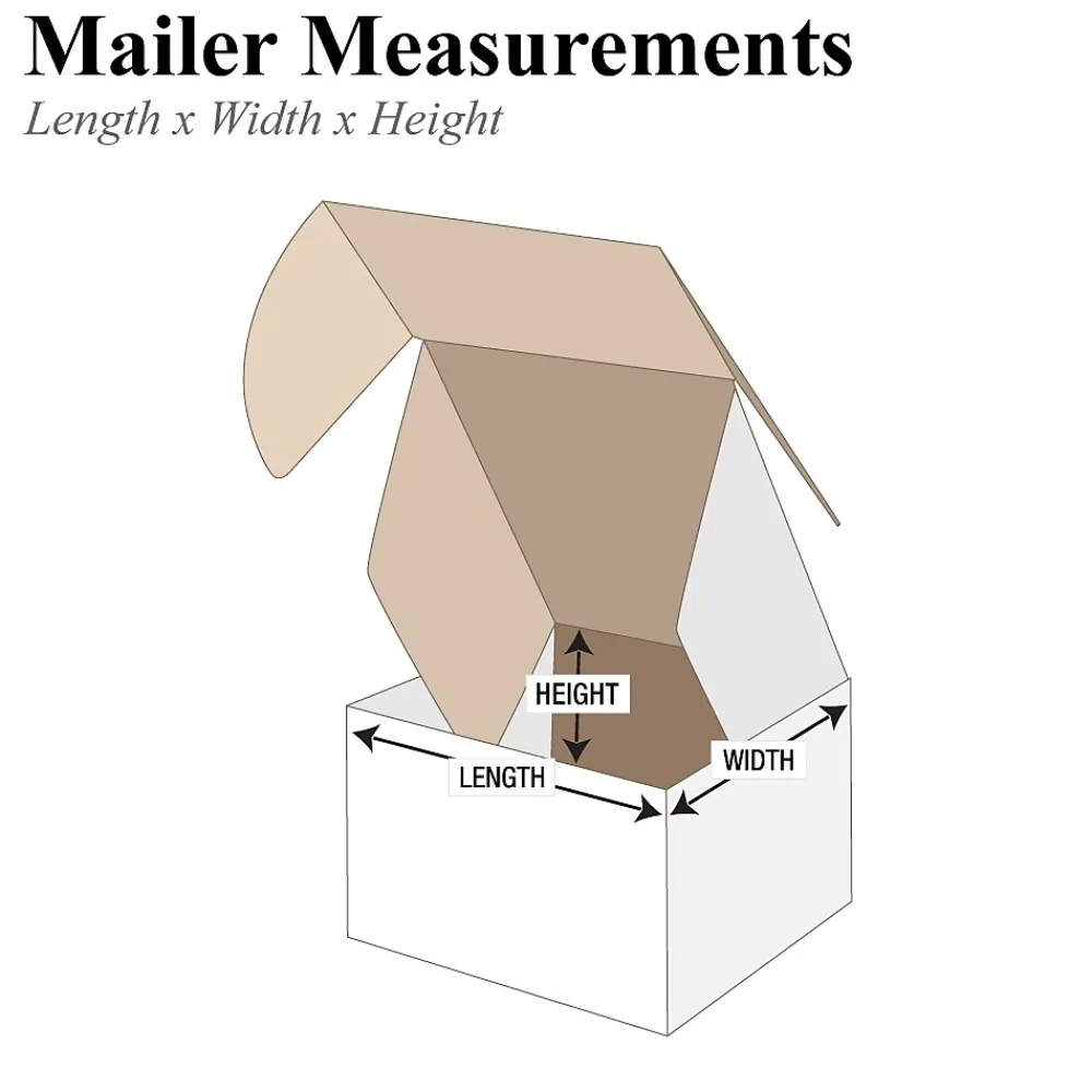 Hot Partners Brand 4" x 4" x 4" Deluxe Literature Mailers, 50/Bundle (MFL444)