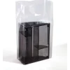 New SI Products 10" x 4" x 24" Gusseted Poly Bags, 3 Mil, Clear, 500/Carton (1717)