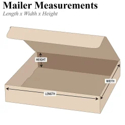 Hot Partners Brand 12" x 8" x 3" Literature Mailers, 50/Bundle (ML1283K)