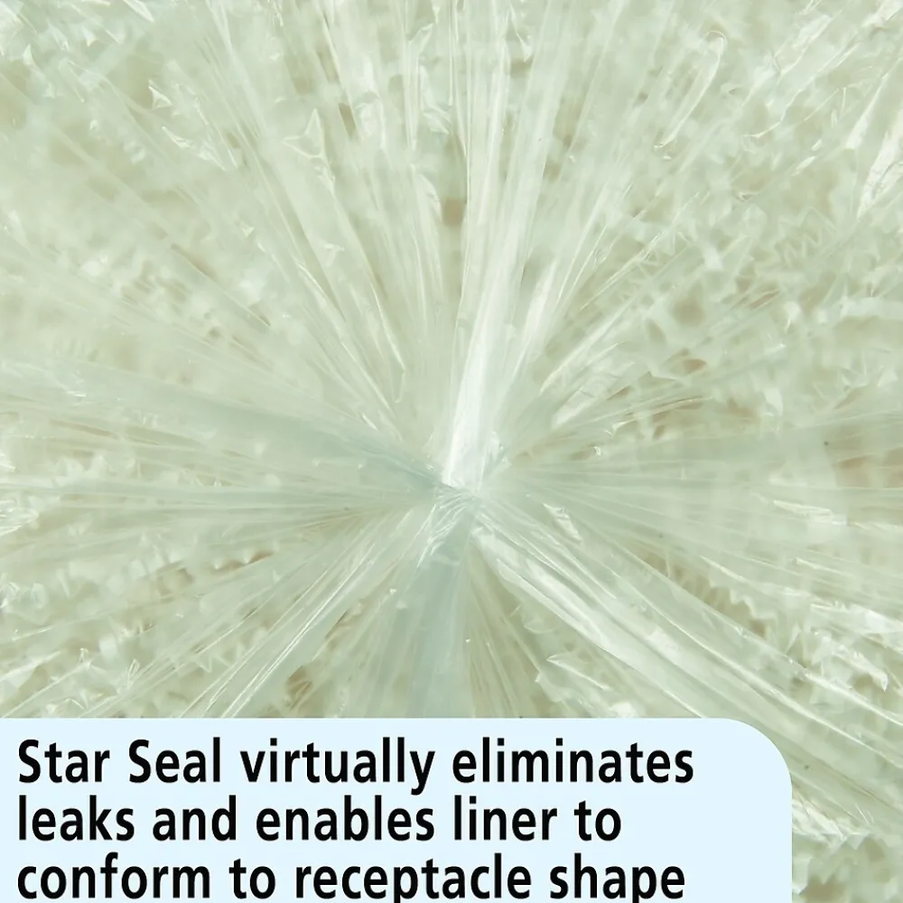 33 Gallon Industrial Trash Bag, 33" x 39", Low Density, 0.7 mil, Clear, 125 Bags/Box (8105011839768)<AbilityOne Sale